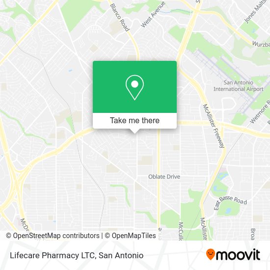Lifecare Pharmacy LTC map