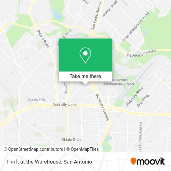 Thrift at the Warehouse map