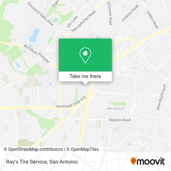 Ray's Tire Service map