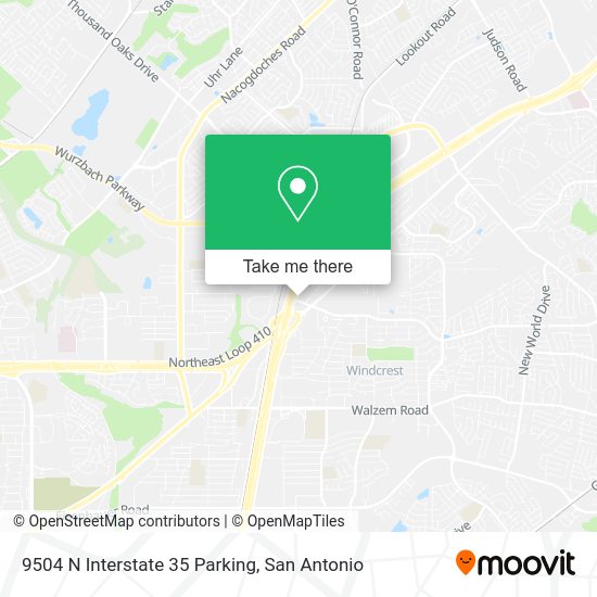 9504 N Interstate 35 Parking map