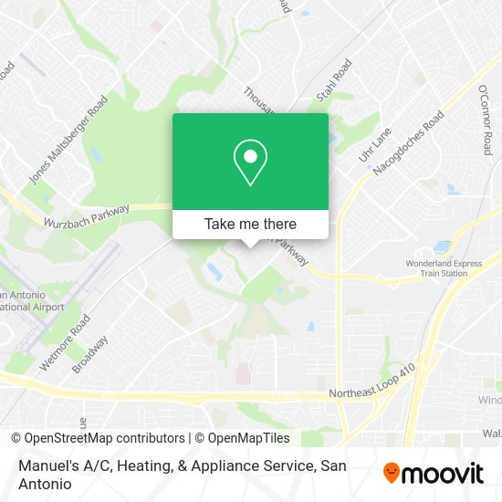 Mapa de Manuel's A / C, Heating, & Appliance Service