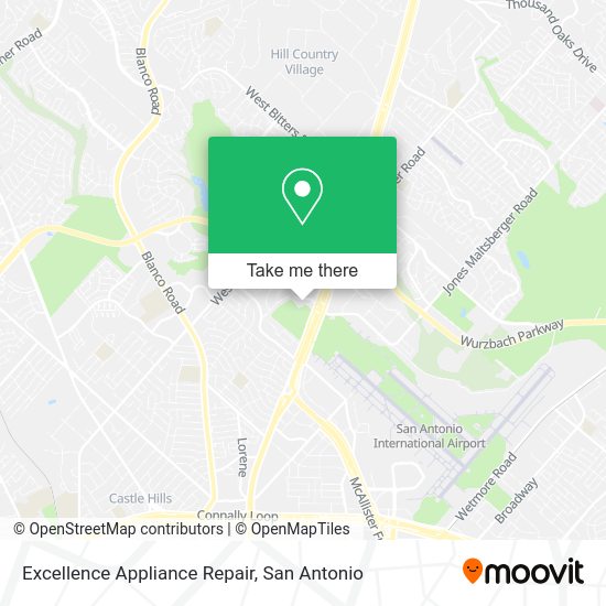 Mapa de Excellence Appliance Repair