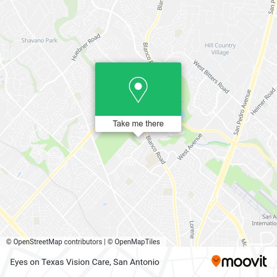 Eyes on Texas Vision Care map