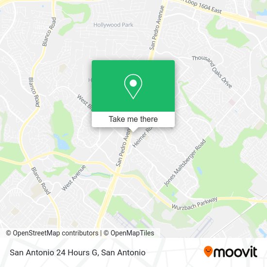 San Antonio 24 Hours G map