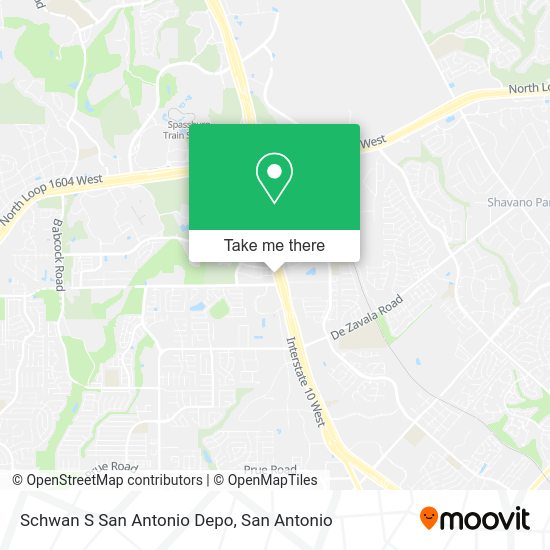 Schwan S San Antonio Depo map