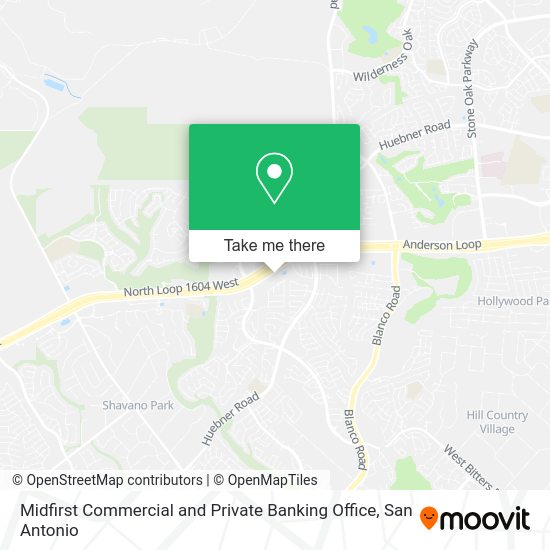 Midfirst Commercial and Private Banking Office map