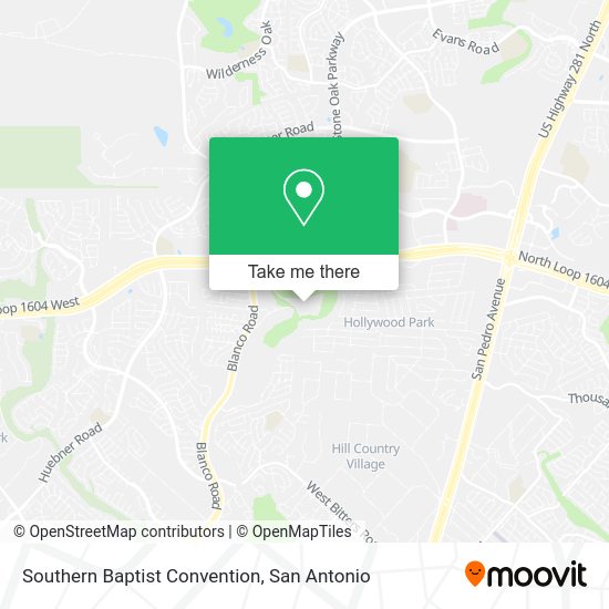 Southern Baptist Convention map