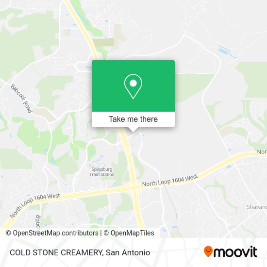 Mapa de COLD STONE CREAMERY