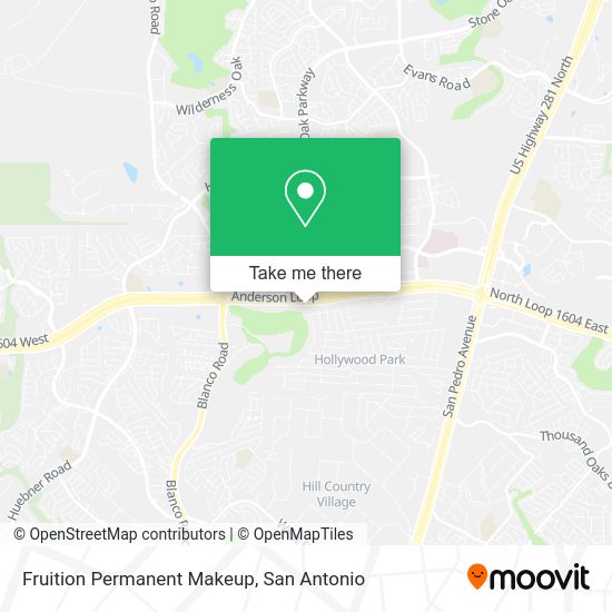 Mapa de Fruition Permanent Makeup