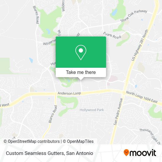 Custom Seamless Gutters map