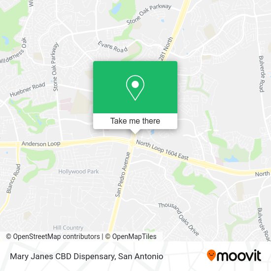 Mary Janes CBD Dispensary map
