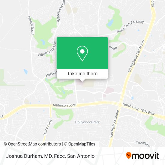 Mapa de Joshua Durham, MD, Facc
