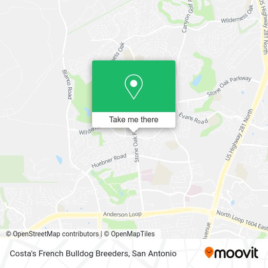 Costa's French Bulldog Breeders map