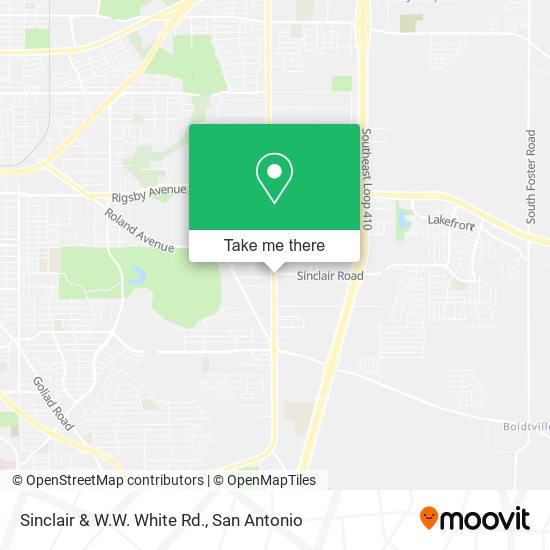 Mapa de Sinclair & W.W. White Rd.