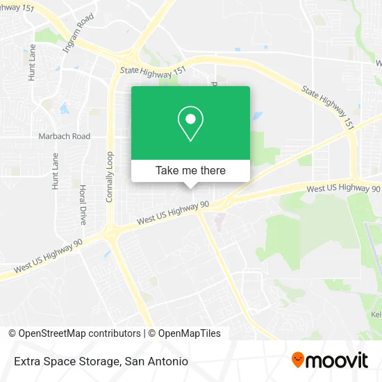 Extra Space Storage map