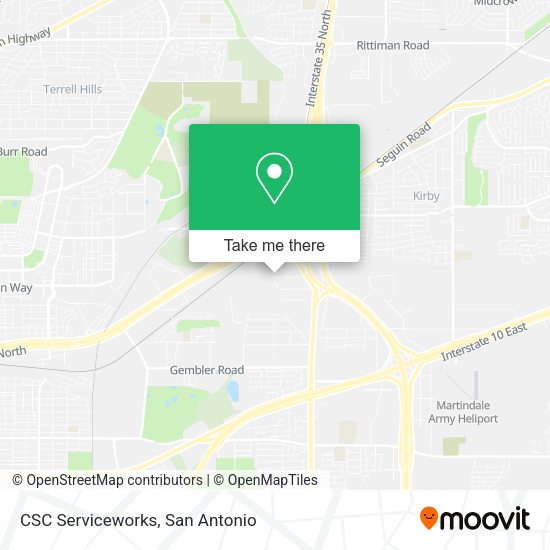 CSC Serviceworks map