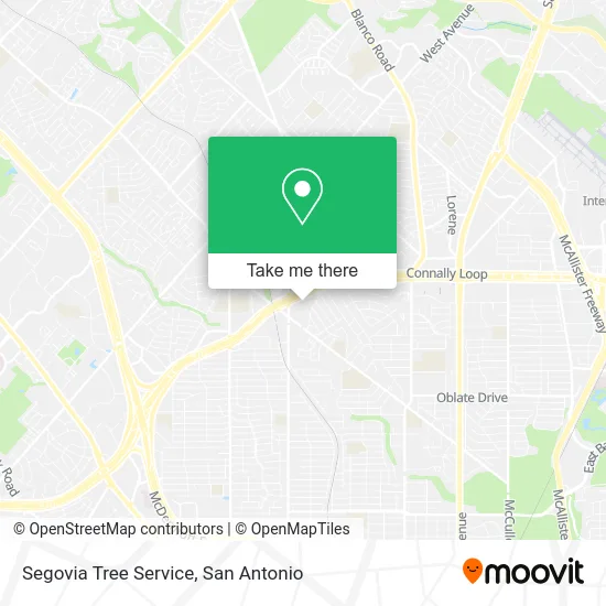 Segovia Tree Service map