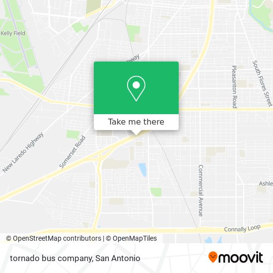 Mapa de tornado bus company
