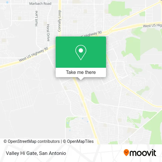 Mapa de Valley Hi Gate