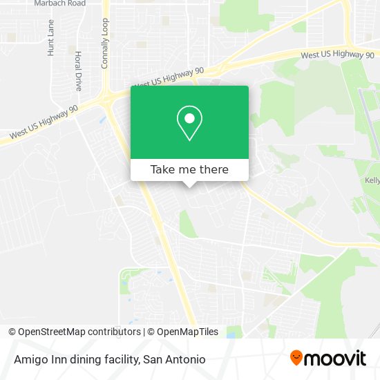 Amigo Inn dining facility map