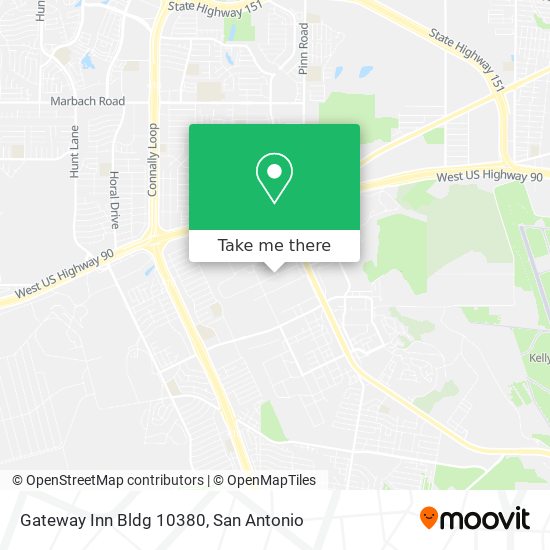 Mapa de Gateway Inn Bldg 10380