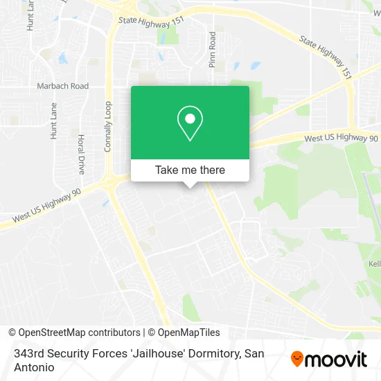 343rd Security Forces 'Jailhouse' Dormitory map