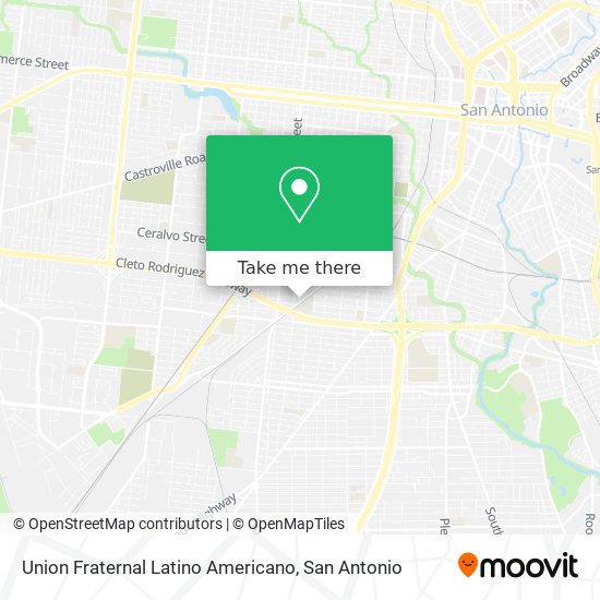 Union Fraternal Latino Americano map