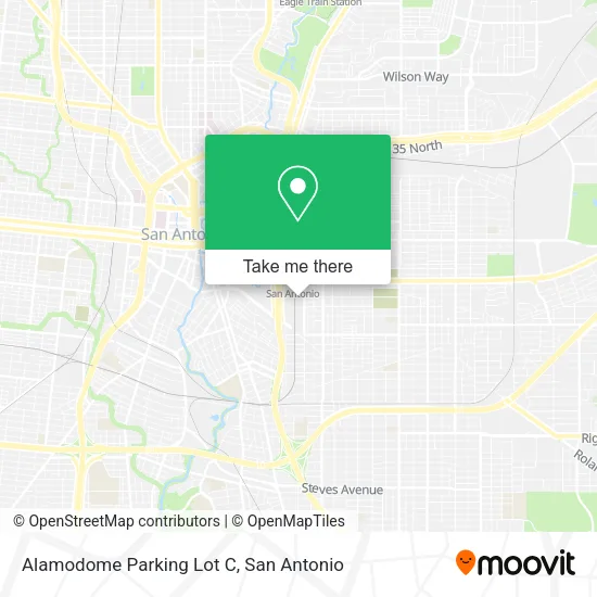Alamodome Parking Lot C map