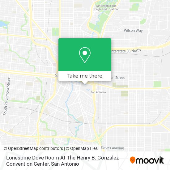 Lonesome Dove Room At The Henry B. Gonzalez Convention Center map