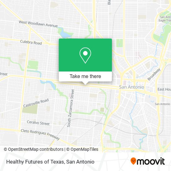 Healthy Futures of Texas map