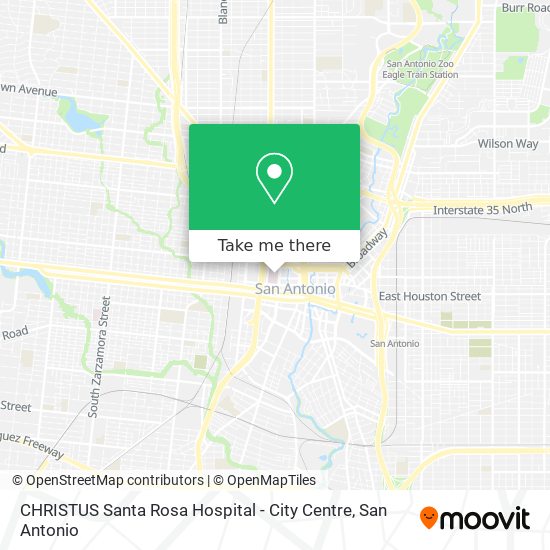 Mapa de CHRISTUS Santa Rosa Hospital - City Centre