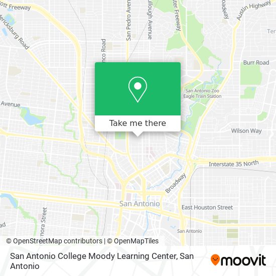 Mapa de San Antonio College Moody Learning Center