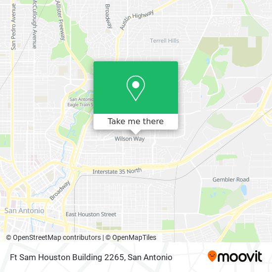 Mapa de Ft Sam Houston Building 2265