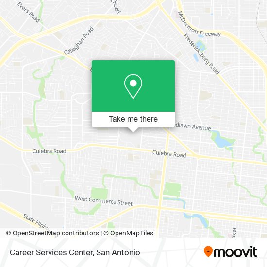 Mapa de Career Services Center