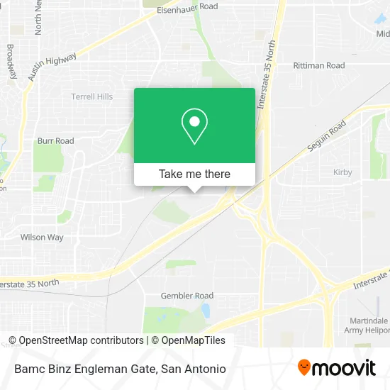 Bamc Binz Engleman Gate map