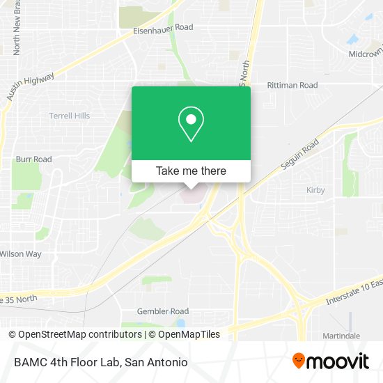 BAMC 4th Floor Lab map