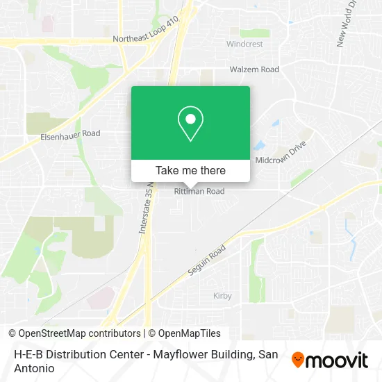 H-E-B Distribution Center - Mayflower Building map