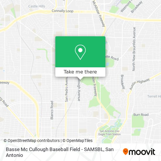 Basse Mc Cullough Baseball Field - SAMSBL map