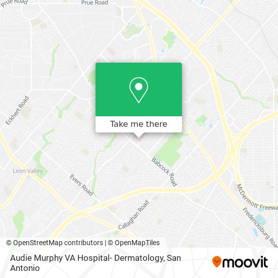 Audie Murphy VA Hospital- Dermatology map