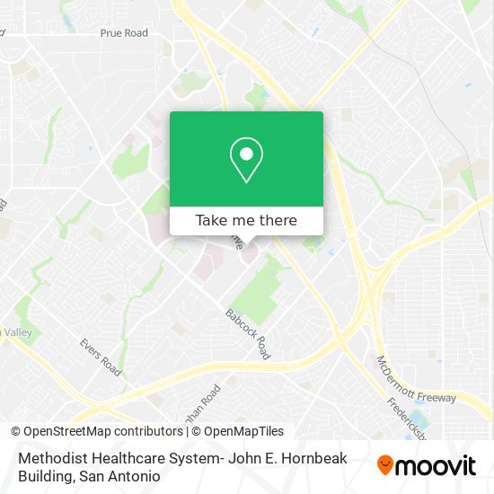 Methodist Healthcare System- John E. Hornbeak Building map
