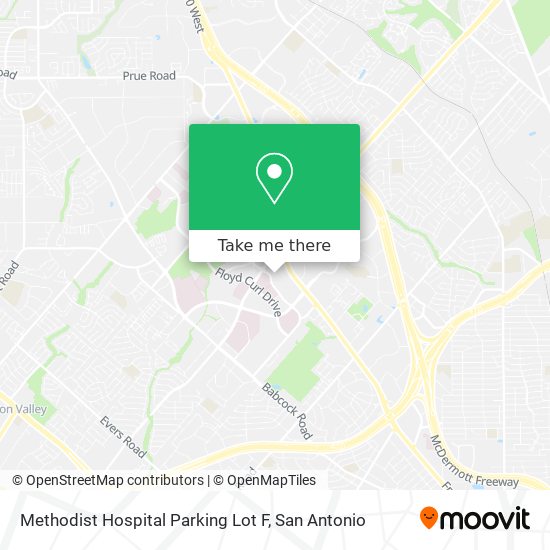 Methodist Hospital Parking Lot F map