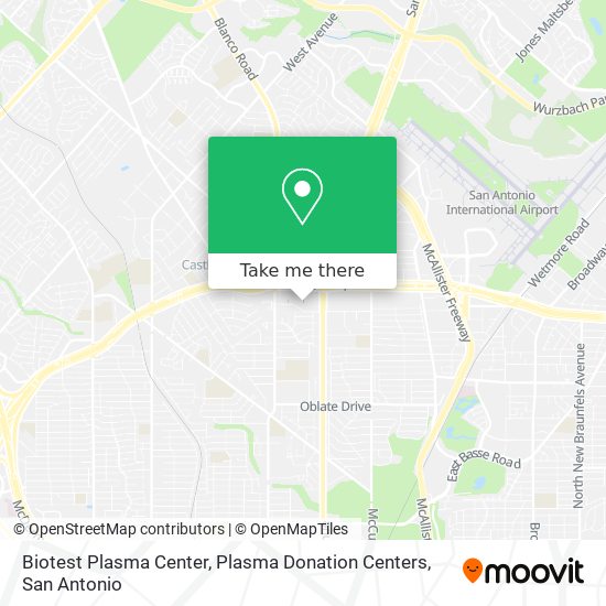 Mapa de Biotest Plasma Center, Plasma Donation Centers