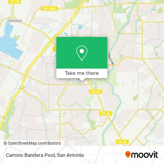 Camino Bandera Pool map