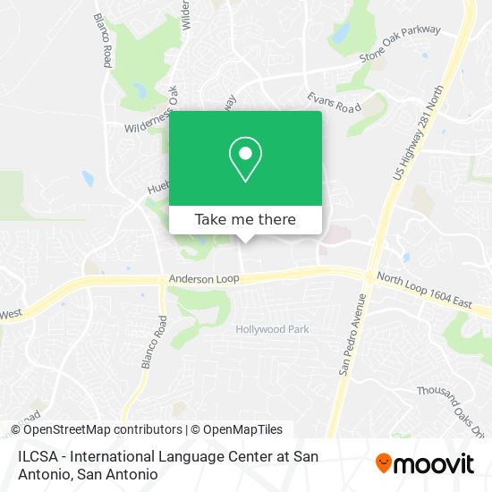 ILCSA - International Language Center at San Antonio map