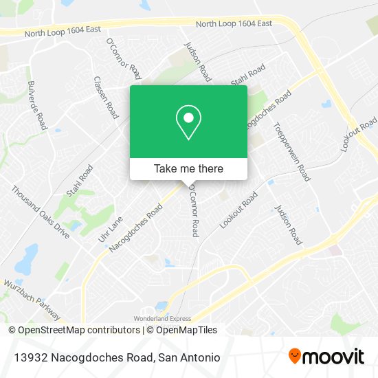 13932 Nacogdoches Road map