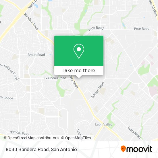 Mapa de 8030 Bandera Road