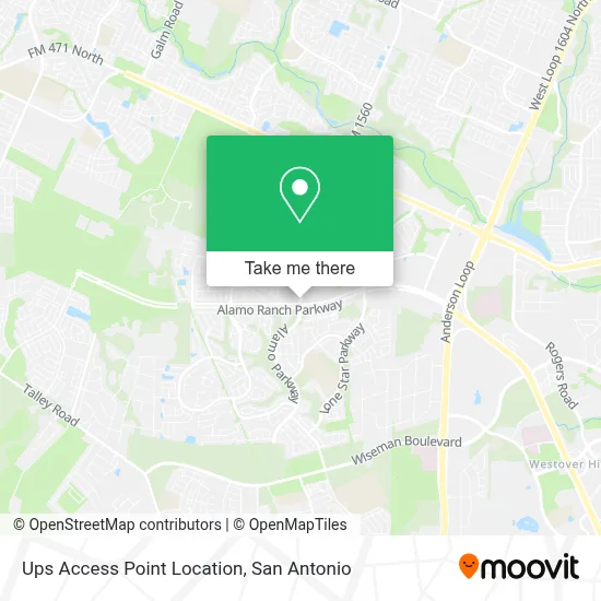 Ups Access Point Location map