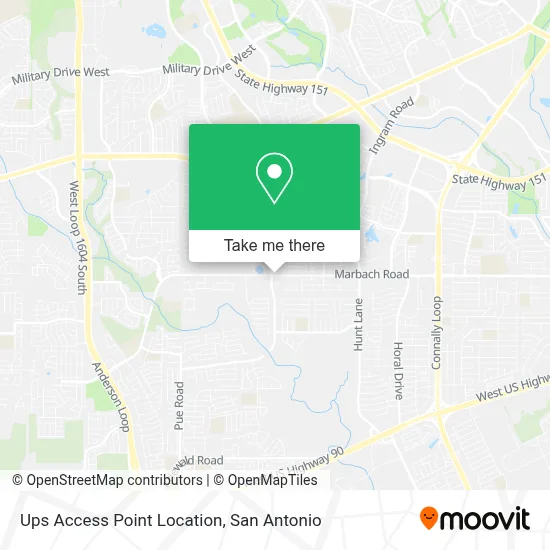 Ups Access Point Location map