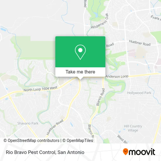 Rio Bravo Pest Control map