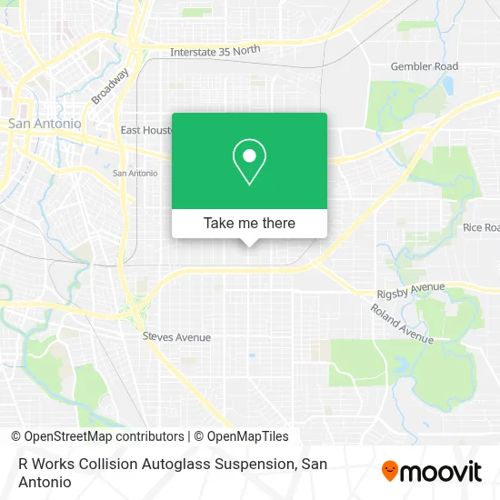 R Works Collision Autoglass Suspension map